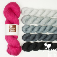 Coloring Lines Yarn Set - Rhody - pattern available separately, contains a one-of-a-kind color