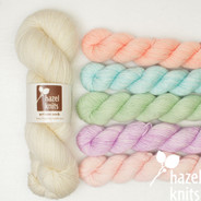 Coloring Lines Yarn Set - Pastel Party - pattern available separately, contains a one-of-a-kind color