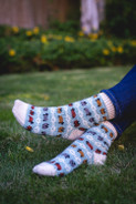 Flocking Good Time Socks - pattern sold separately
