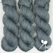 "Studio Outtakes" non-repeatable color, med-dark gray, Artisan Sock