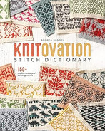 Knitovation Stitch Dictionary, by Andrea Rangel - hardcover book - USA SHIPPING ONLY.