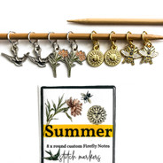 Summer stitch markers - by Firefly Notes