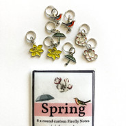 Spring stitch markers - by Firefly Notes