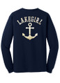 Lakegirl Gold Anchor Long Sleeve Tee
