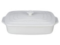 Le Creuset Rectangular Casserole With Lid - White