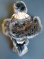 Starling Fur Hat - Cream/Brown/Black (SH12007j)