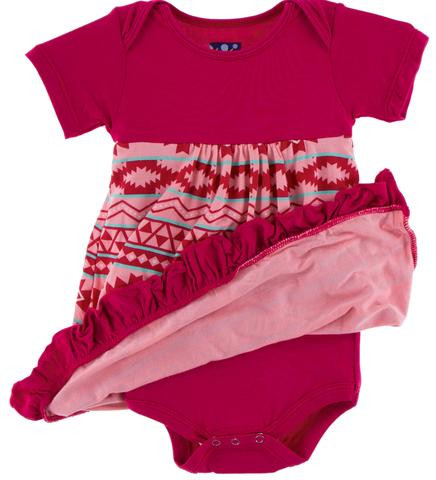 Kickee Pants Short Sleeve One Piece Dress Romper Strawberry Mayan Pattern 0 3 Months The Red Willow Kickee Pants Short Sleeve One Piece Dress Romper Strawberry Mayan Pattern 0 3 Months The Red Willow