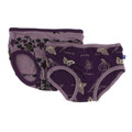 Kickee Pants Girl Underwear (Set of 2), Raisin Grape Vines & Wine Grapes Herbs