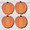 Pumpkin Magnets, Set of 4