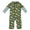 Kickee Pants Long Sleeve Double Layer Polo Romper, Moss Puppies & Presents - Size 18-24 Months