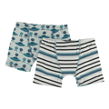 Kickee Pants Boxer Briefs (Set of 2), Aloe Aliens with Flying Saucers & Neptune Stripe