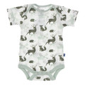 Kickee Pants Short Sleeve One Piece, Natural Forest Animals