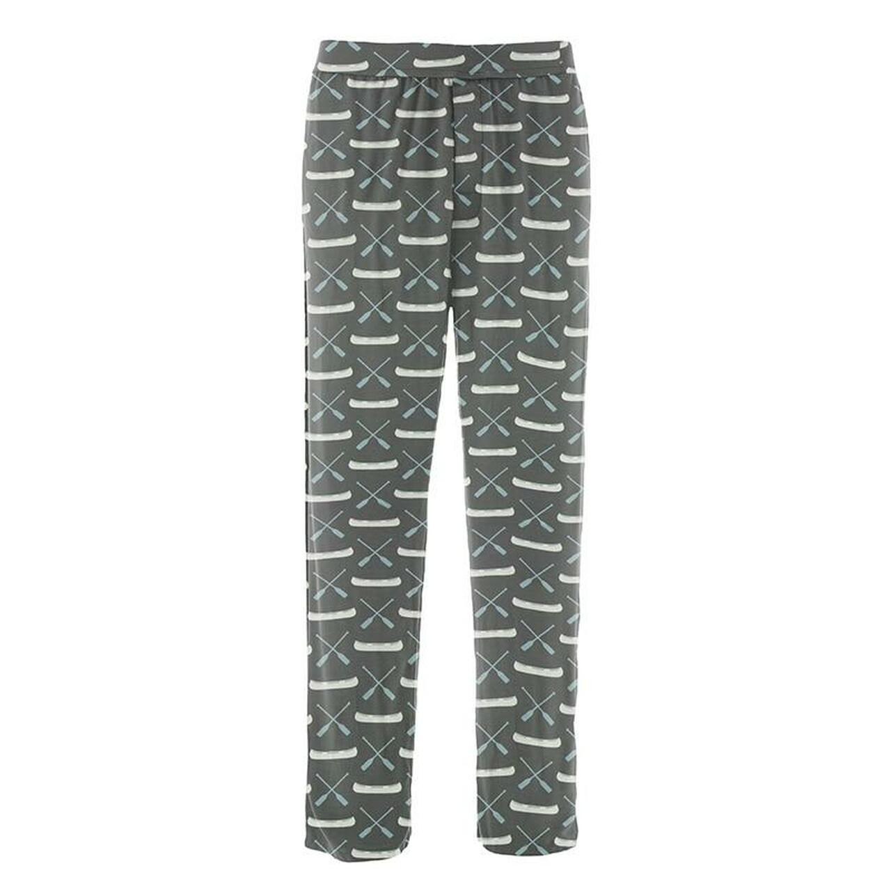 Kickee Pants Men S Pajama Pants Stone Paddles And Canoe The Red Willow