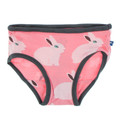 Kickee Pants Girl Underwear, Strawberry Forest Rabbit