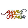 "Give Thanks" Magnet Rainbow