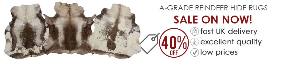 Reindeer Rugs & Reindeer Skin Hides From City Cows