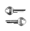 DB-10 1965-66 Round Key Keyway
