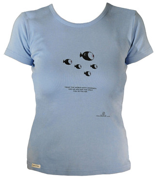 Women's Organic Cotton Short Sleeve Fish Designs