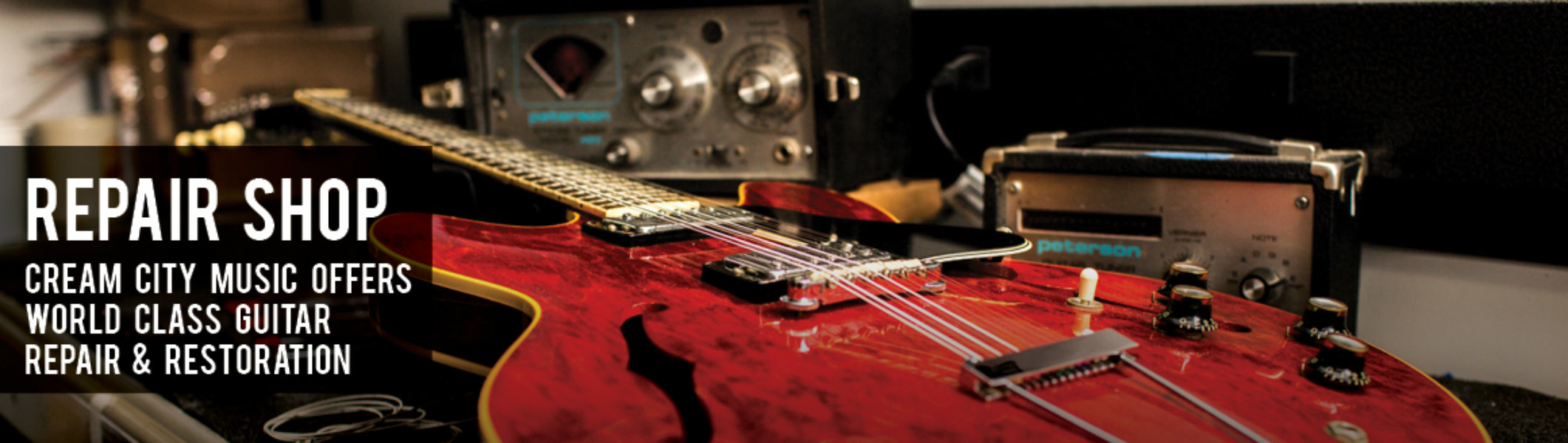 Guitar Repair Shop Banner Guitar Repair Shop Banner