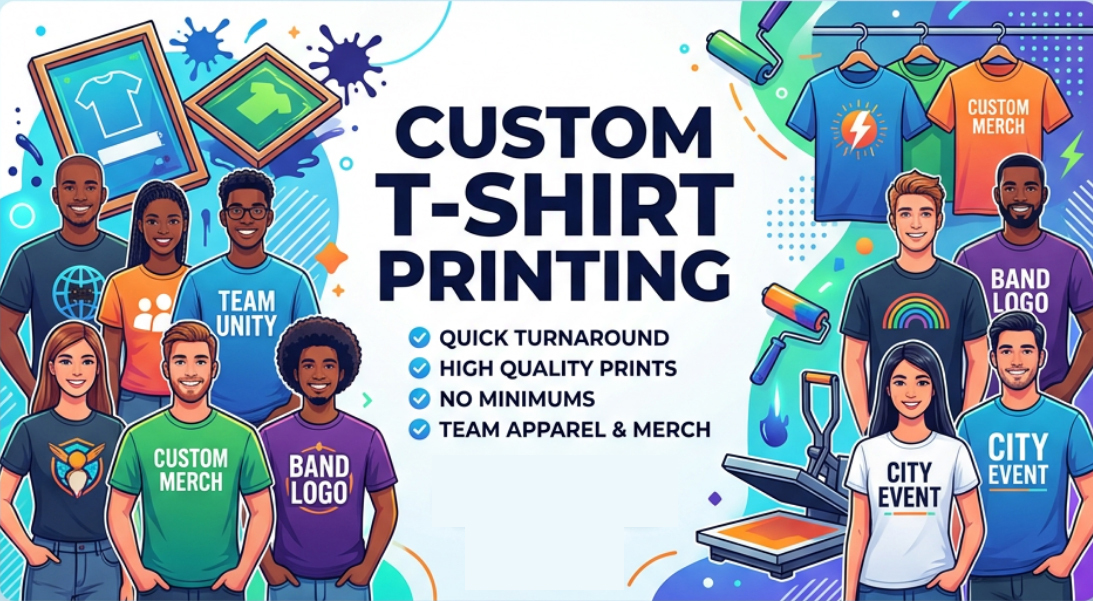 Custom Printed Apparel Custom T-shirt and Apparel printing in Los Angeles