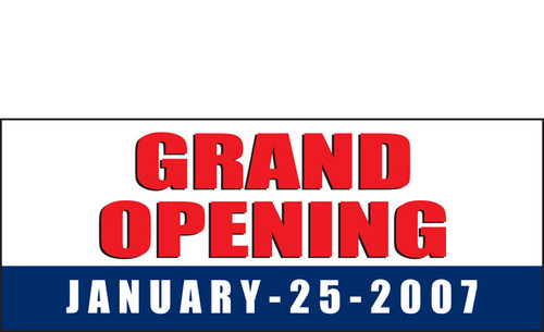 Grand Opening Vinyl Banner Sign Style 1100