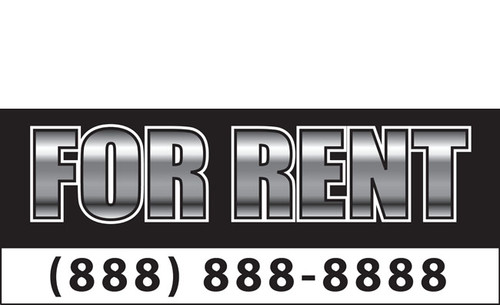 For Rent Banner Sign 1200
