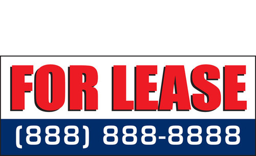 For Lease Banner Sign Vinyl Style 1100