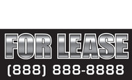 For Lease Banner Sign Vinyl Style 1200
