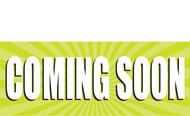 Coming Soon Banner style 1000 with large and bold letters