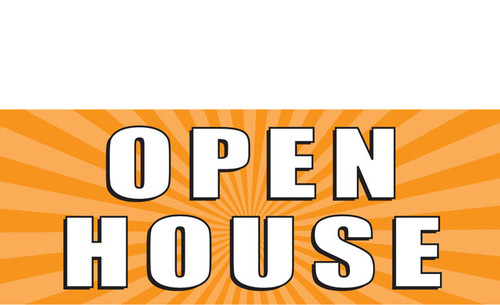 Open House Vinyl Banner Signs Style 1000