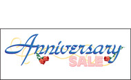 Anniversary Sale Banner Sign Style 1300