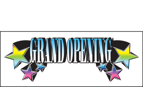 Grand Opening Vinyl Banner Sign Style 1800