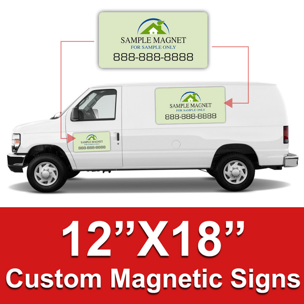 12x18Car Magnets Custom Magnetic Signs