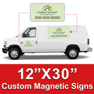 12x30 Car Magnets Custom Magnetic Signs