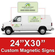 2-12x12 Custom Full Color Printed Car Magnets Magnetic Auto Truck Signs 