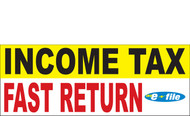Income Tax Banners-Vinyl-Outdoor 1600
