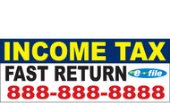 Income Tax Banners-Vinyl-Outdoor 2000
