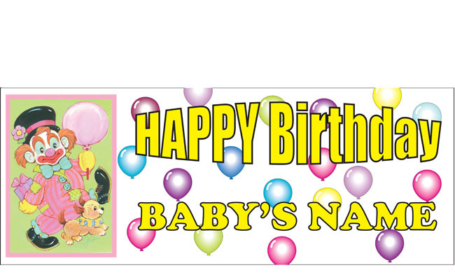 birthday banner sign vinyl