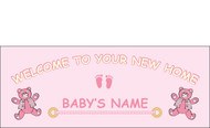 Welcome Home Newborn Banner Sign Vinyl 22