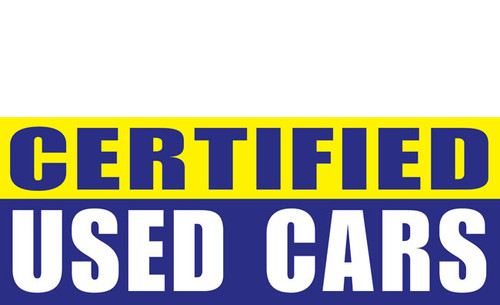 
Certified Used Car Banner Sign Style 1100