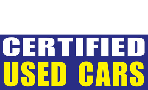 
Certified Used Car Banner Sign Style 1300