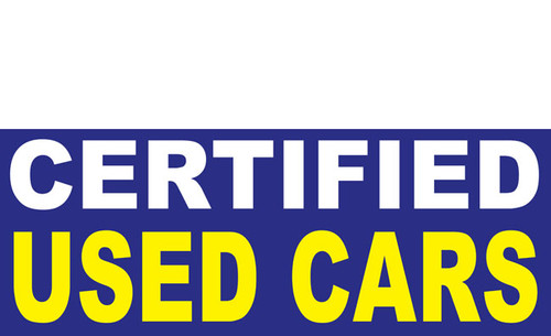 
Certified Used Car Banner Sign Style 1400