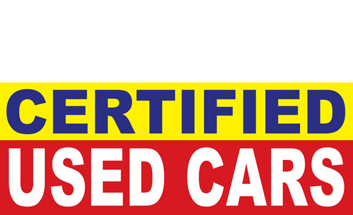 
Certified Used Car Banner Sign Style 1500
