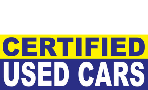 
Certified Used Car Banner Sign Style 1600