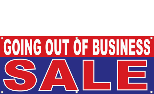 Going Out of Business SALE Vinyl Banner Sign Style 1200
