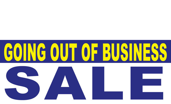 Going Out of Business Banner Sign 1200