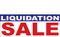 Liquidation Sale Vinyl Banner Sign style 1000 in White, Blue and Red