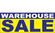 Warehouse Sale Banner Sign 1100