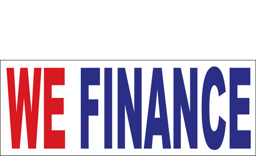 We Finance Outdoor Banner Red-Blue-White Style 1200