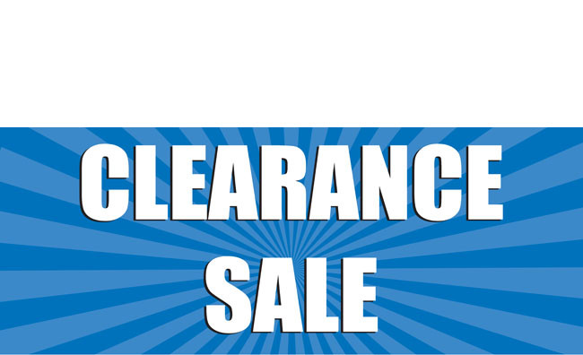 Clearance Banner Sign 1800